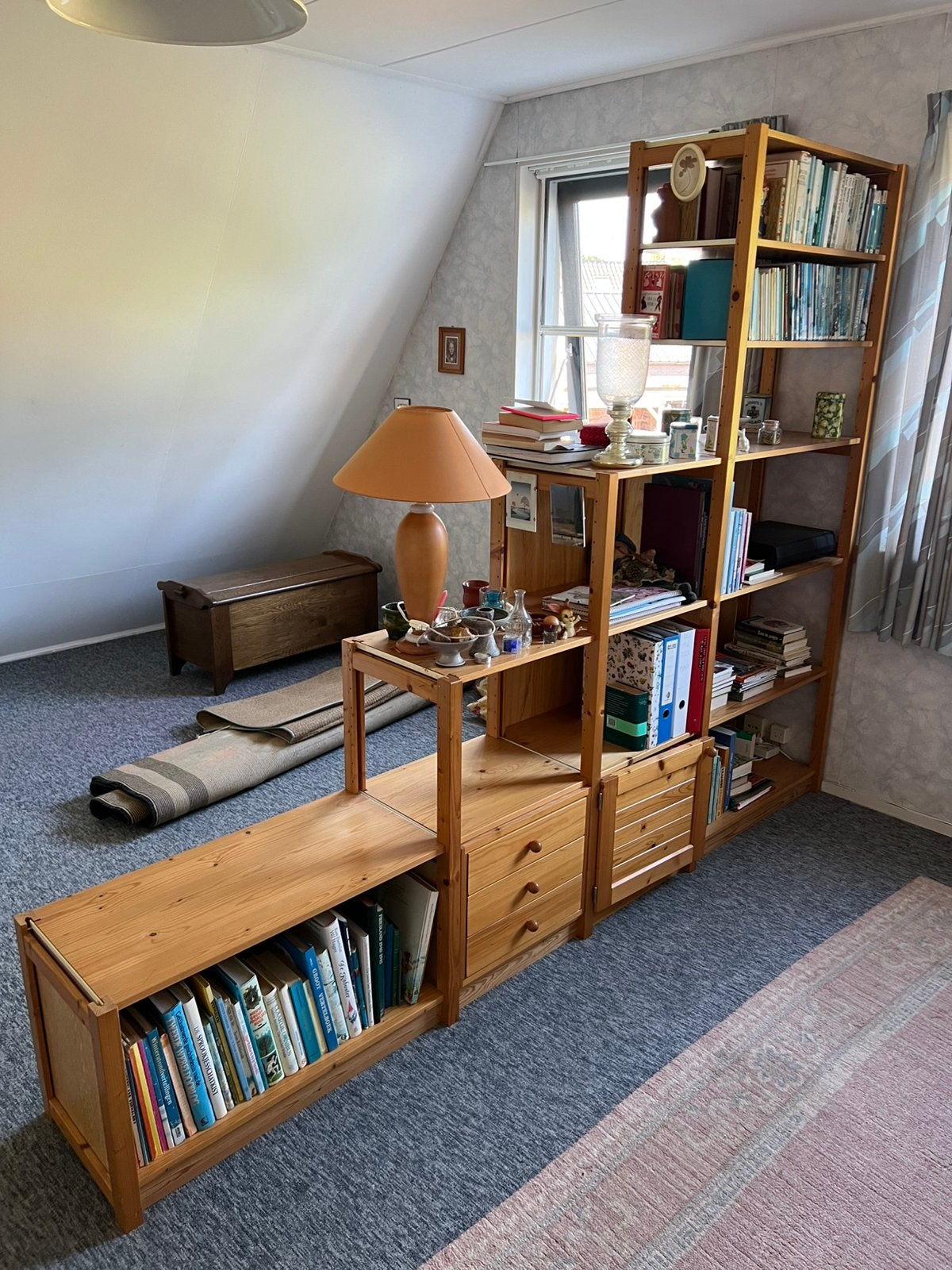 Te Koop : Lundia Stelling Boekenkast Kast Opbergsysteem, Huis en Inrichting, Kasten | Stellingkasten, Ophalen, Gebruikt