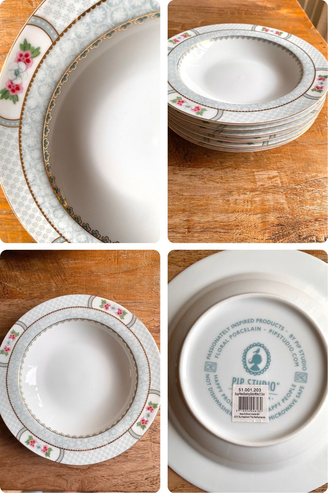 Nieuw! Pip studio borden voor soep of pasta 21 cm doorsnee., Ophalen of Verzenden