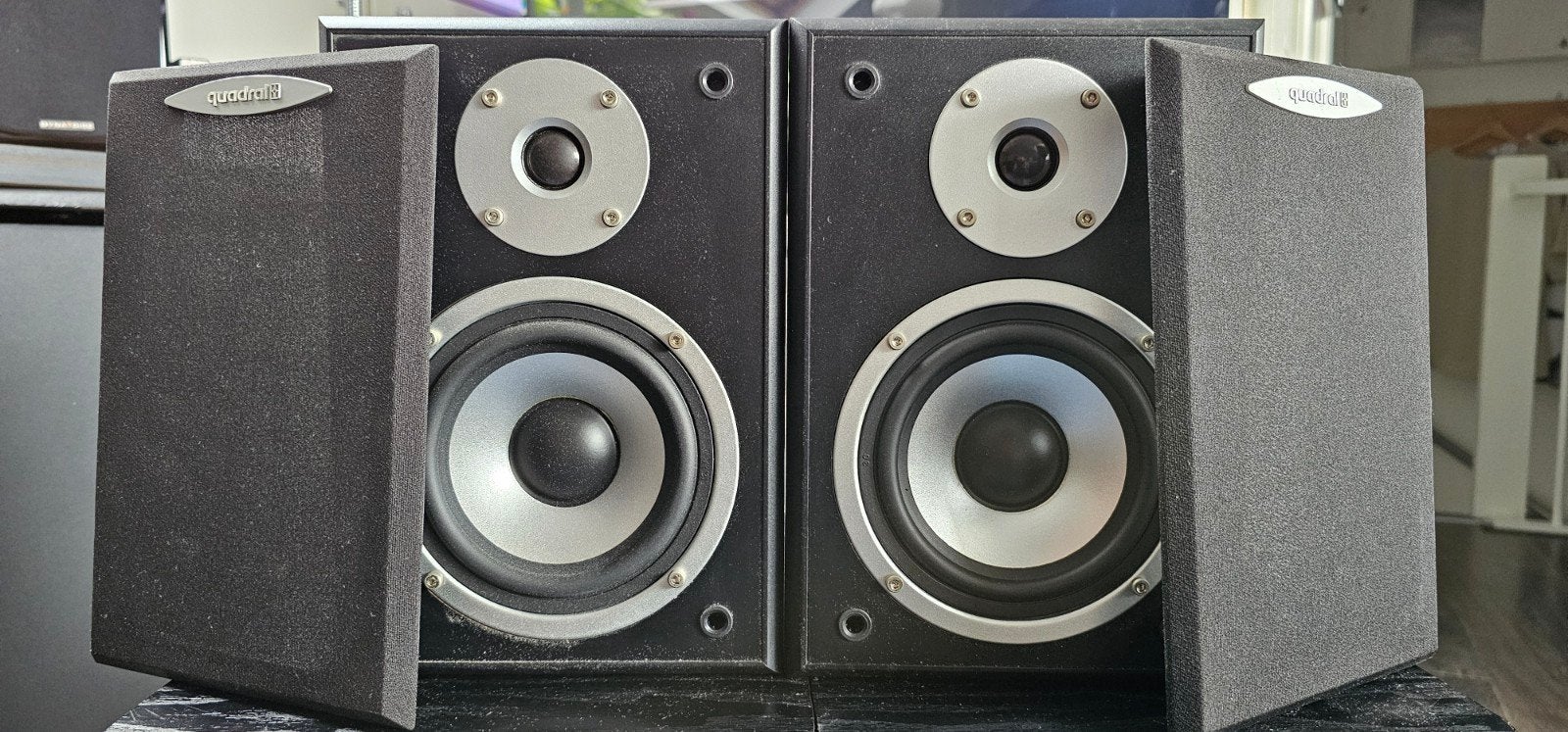 Quadral Quintas R500 speakerset - Zeer goede staat, Ophalen, Zo goed als nieuw, Audiokanaal 2, Quadral