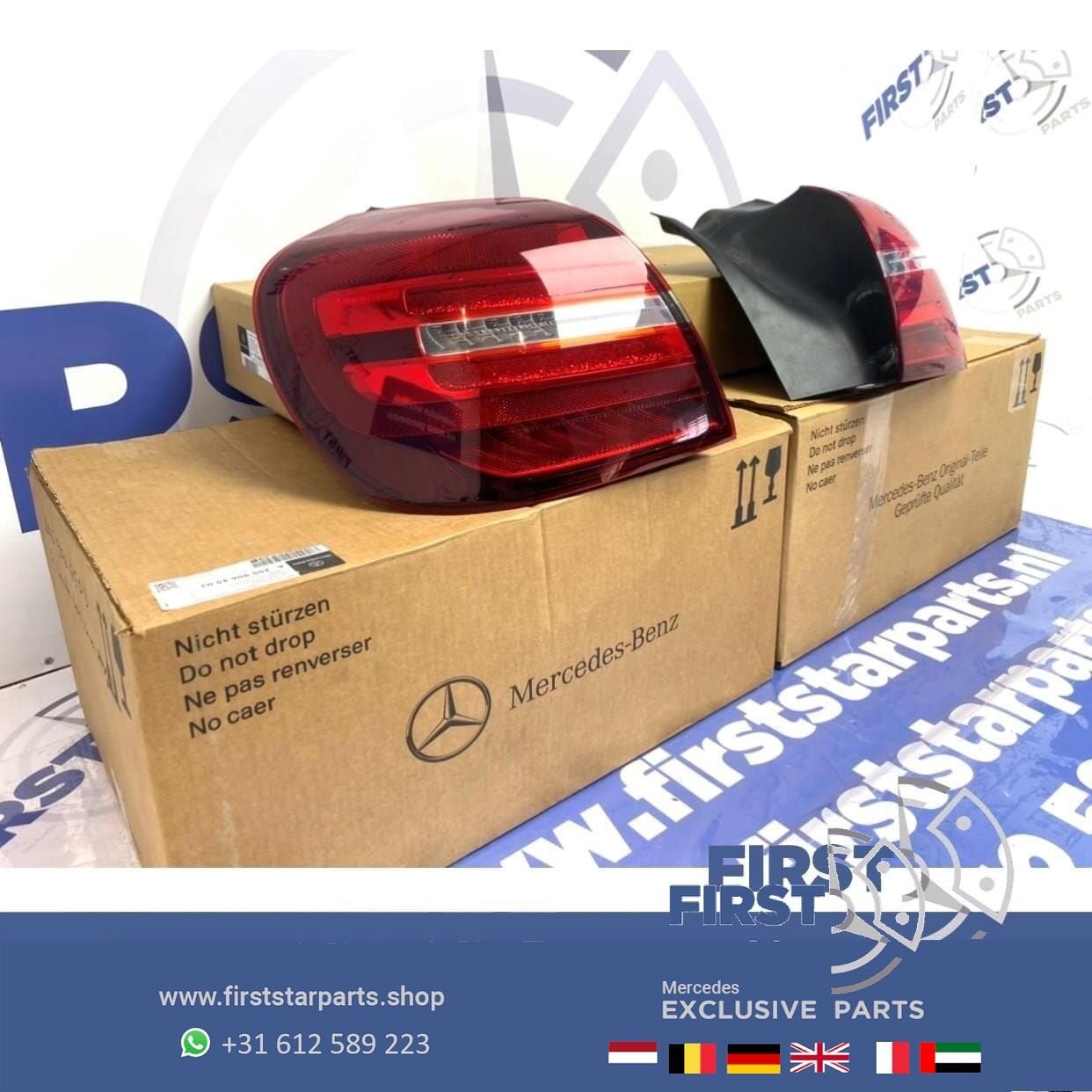 A1569068300 W156 GLA FACELIFT LED ACHTERLICHT LINKS ORIGINEE, Gebruikt, -, Ophalen of Verzenden, -