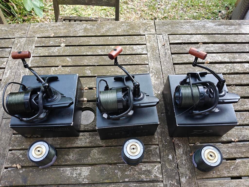 Daiwa basia 45sld qd 3 stuks, Watersport en Boten, Hengelsport | Karpervissen, Ophalen, Molen