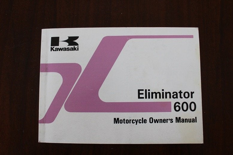 Kawasaki Eliminator 600 1994 motorcycle owner's manual ZL600, Ophalen of Verzenden, Kawasaki