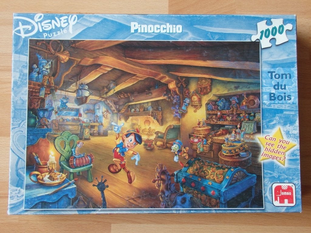Puzzel Pinocchio 1000 stukjes Tom duBois van Jumbo, Ophalen, 500 t/m 1500 stukjes, Gebruikt, Legpuzzel