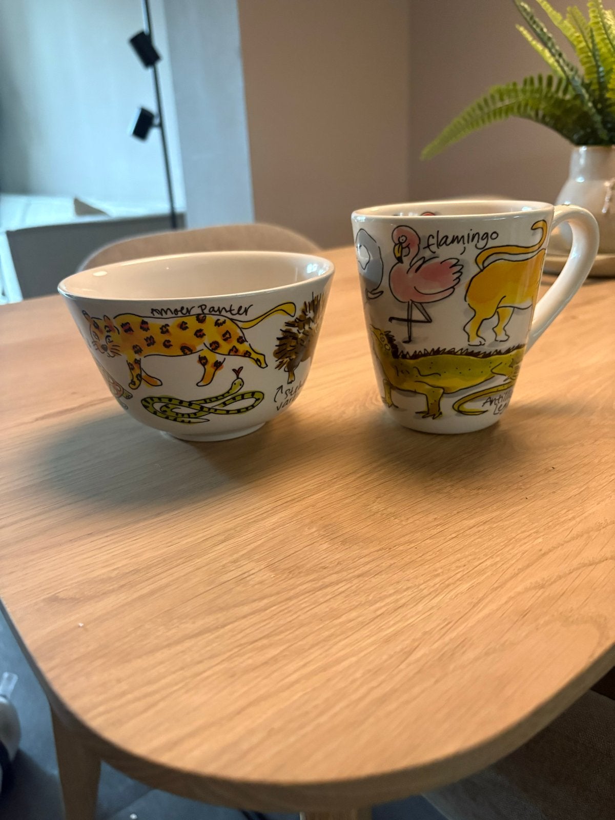 Blond Amsterdam Diergaarde Blijdorp beker en kom, Huis en Inrichting, Ophalen, Zo goed als nieuw, Blond Amsterdam, Mok