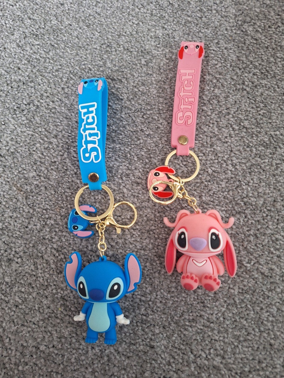 Stitch en Angel Sleutelhangers - Set van 2, Verzamelen, Ophalen of Verzenden, Nieuw, Knuffel of Figuurtje