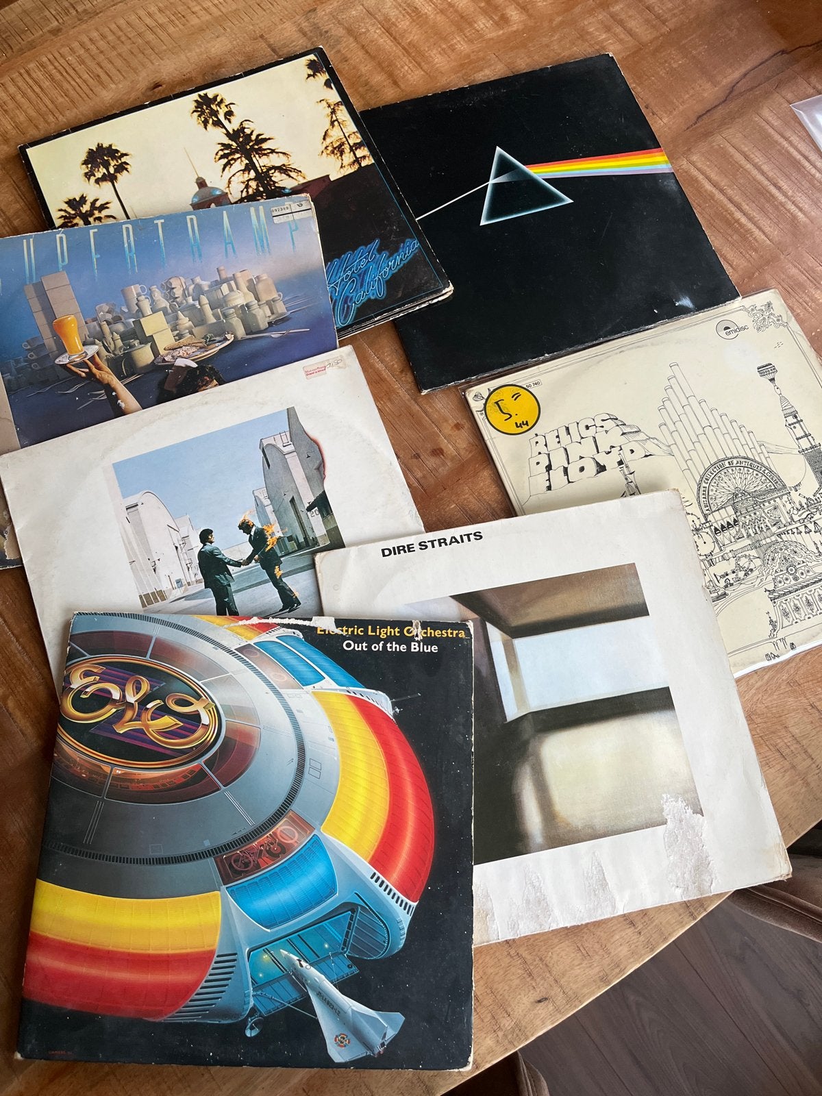 7 TOP albums met beschadigde hoezen, vinyl klinkt prima, LP, Rock, Gebruikt, Ophalen of Verzenden