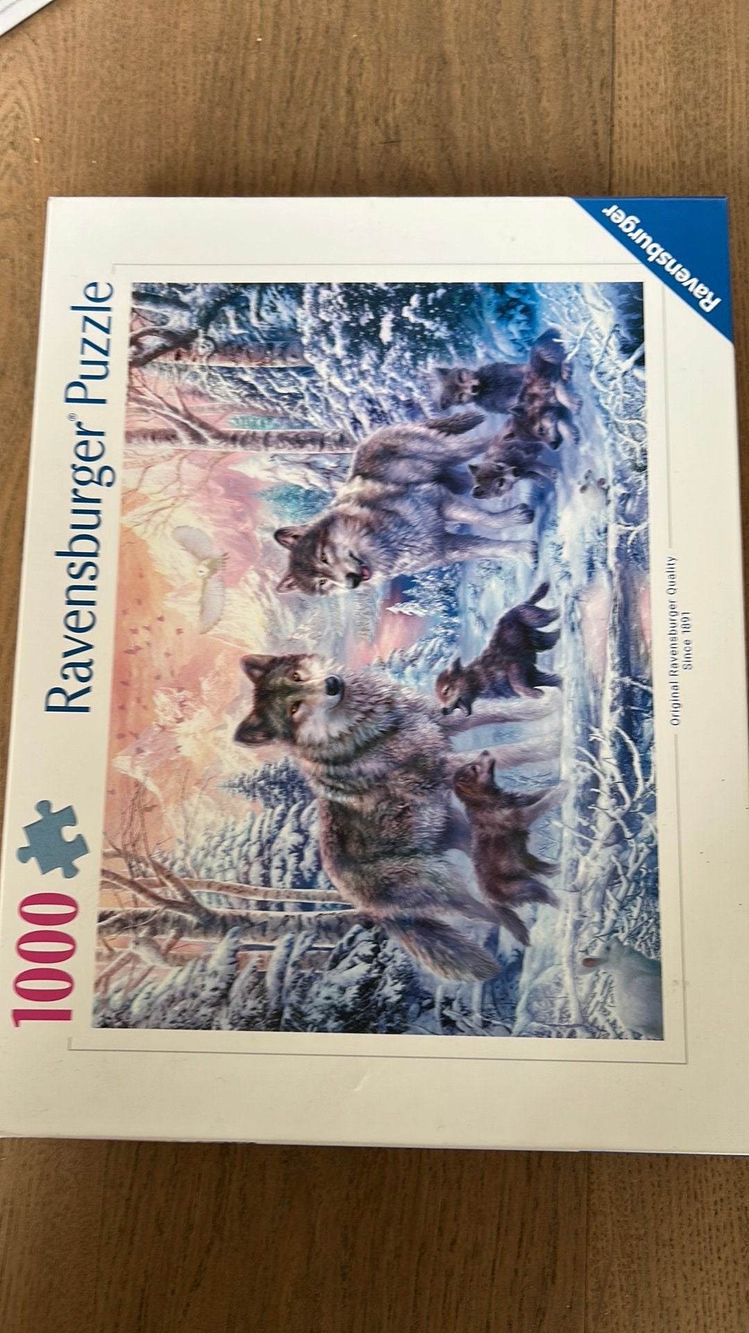 Ravensburger puzzel - Wolven, Ophalen, 500 t/m 1500 stukjes, Zo goed als nieuw