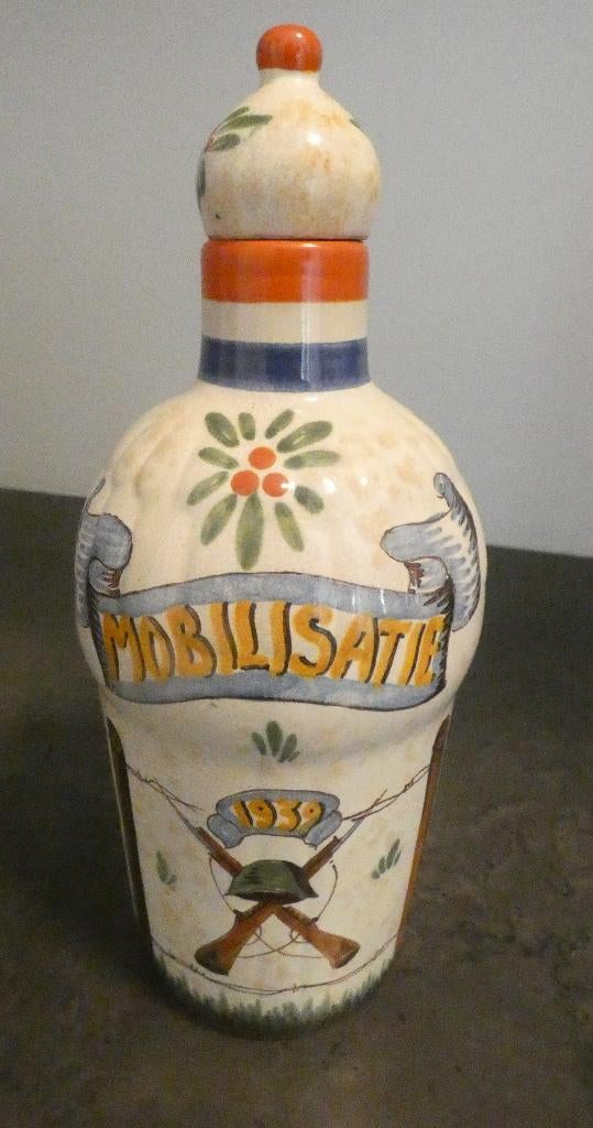 Mobilisatie jenever kruik 1939 [2062], Verzamelen, Ophalen, Overige soorten, Nederland, Overige typen