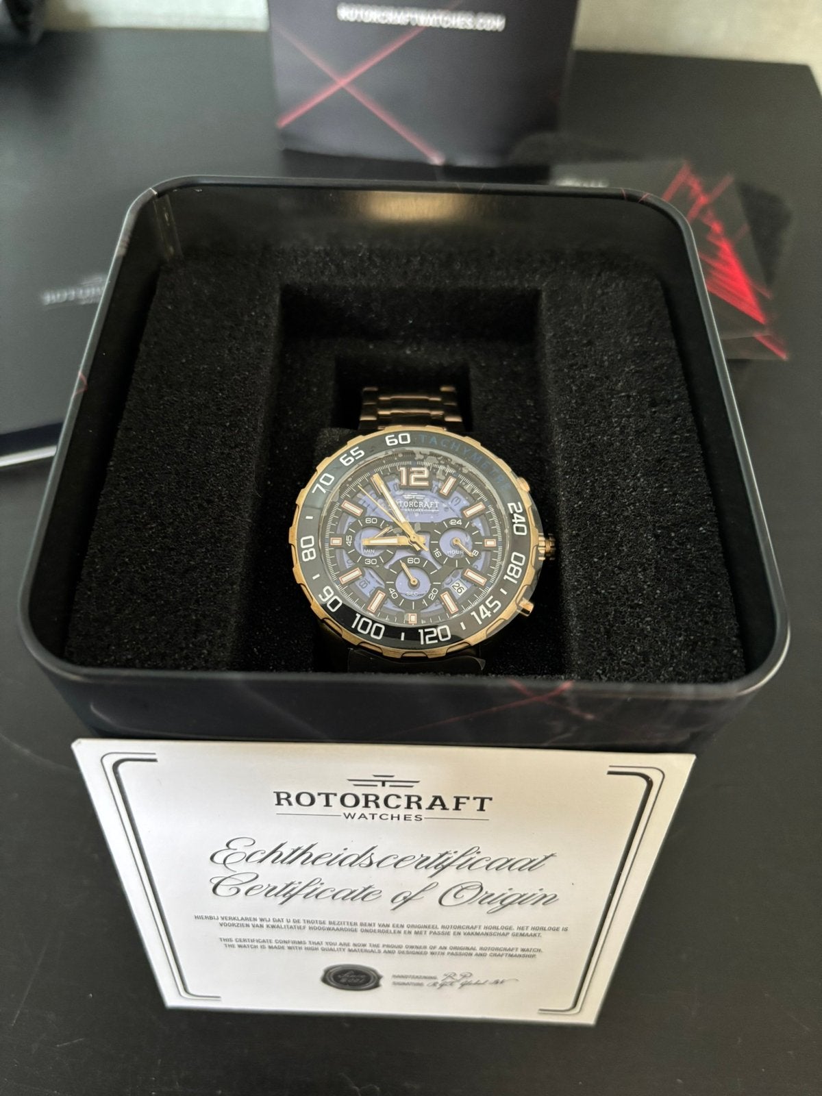 Rotorcraft horloge NIEUW, Overige merken, Staal, Staal, Polshorloge