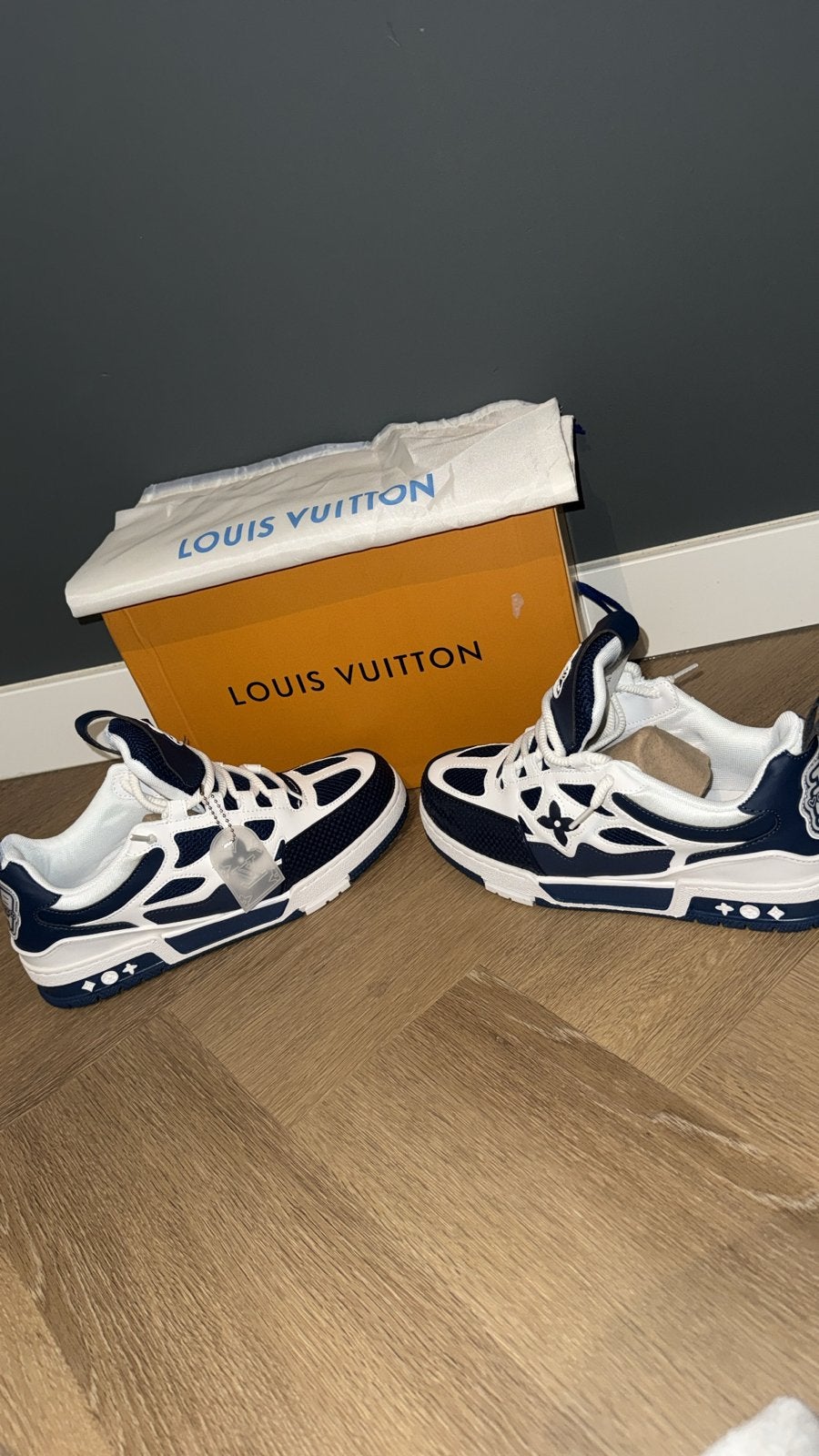 Louis Vuitton Sneakers Maat 45 - Nieuw met prijskaartje, Blauw, Nieuw, Ophalen of Verzenden, Sneakers of Gympen