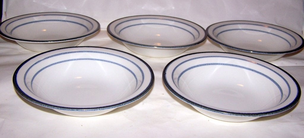 Set van 5 Vintage Fjord borden Rorstrand Zweden. Nieuwstaat, Overige merken, Keramiek, Vintage, Nieuw