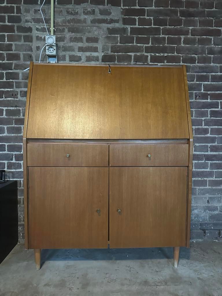 Vintage Dressoir Secretaire uit Klooster - Jaren '60, Ophalen, Gebruikt