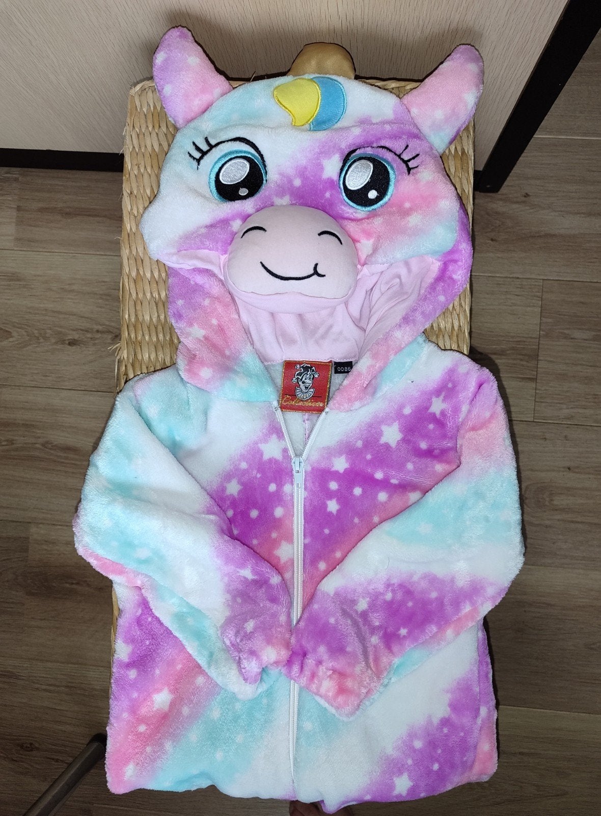 Eenhoorn onesie maat 86, Ophalen, Zo goed als nieuw, 104 of kleiner, Meisje