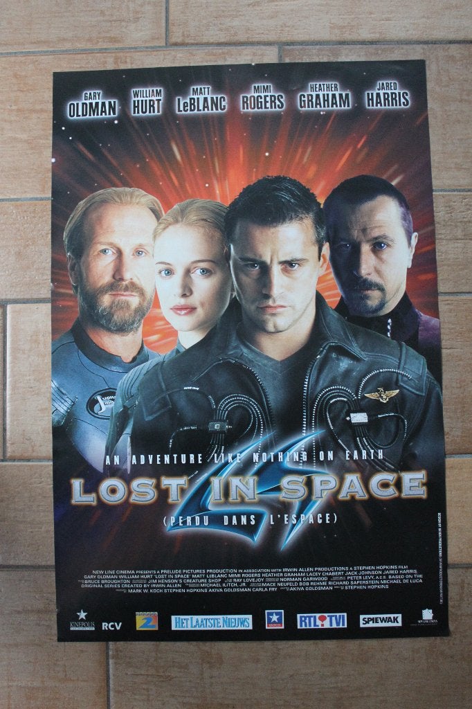 filmaffiche Lost In Space Gary Oldman 1998 filmposter, Rechthoekig Staand, Ophalen of Verzenden, Zo goed als nieuw, A1 t/m A3