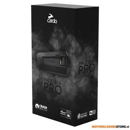 Cardo Packtalk Pro Communicatiesysteem, Zwart, Motoren, Ophalen of Verzenden, Nieuw met kaartje