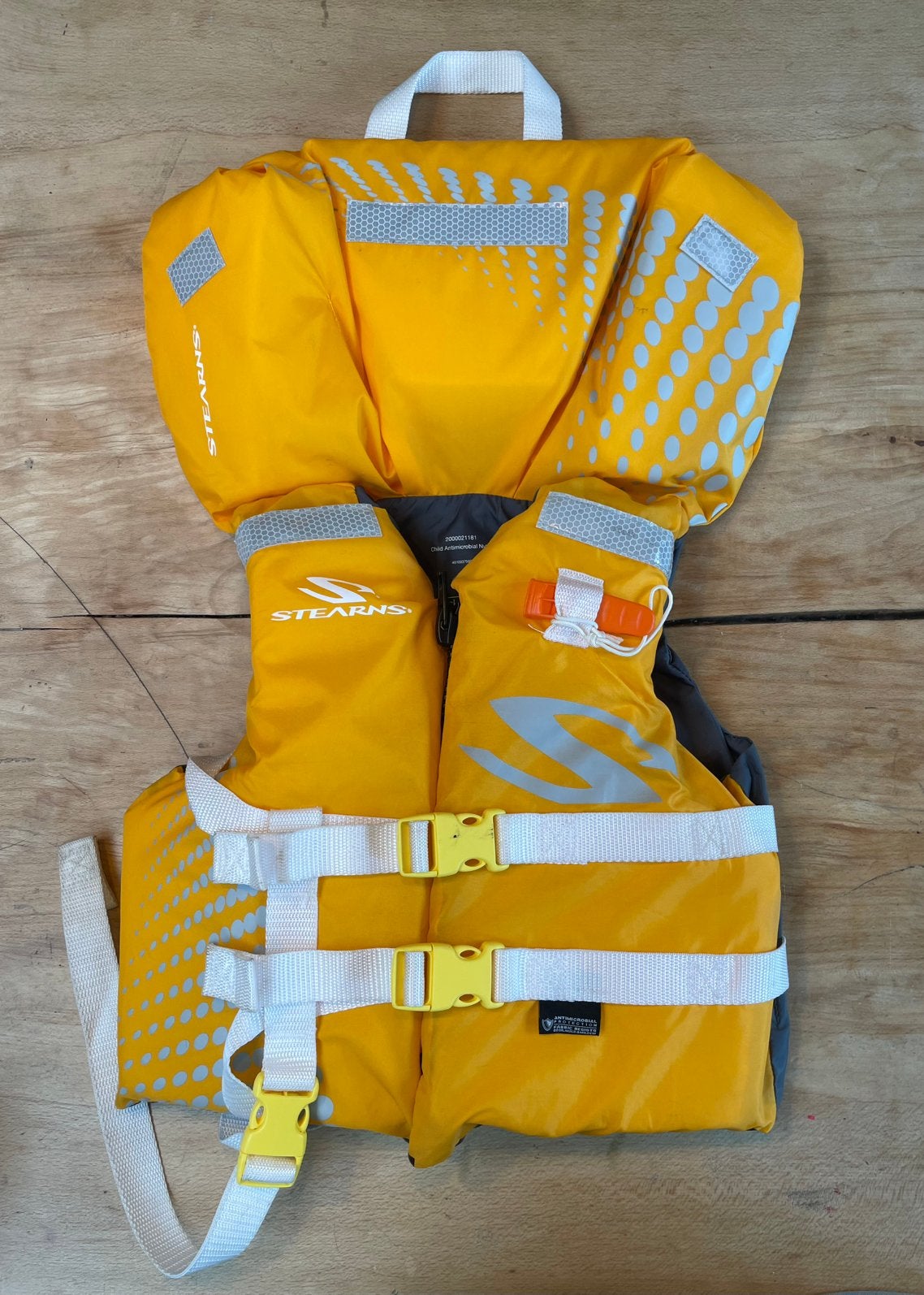 Ongebruikt kinderzwemvest merk Stearns, Watersport en Boten, Watersportkleding, Ophalen, Zo goed als nieuw, Dame of Heer, Reddingsvest of Zwemvest