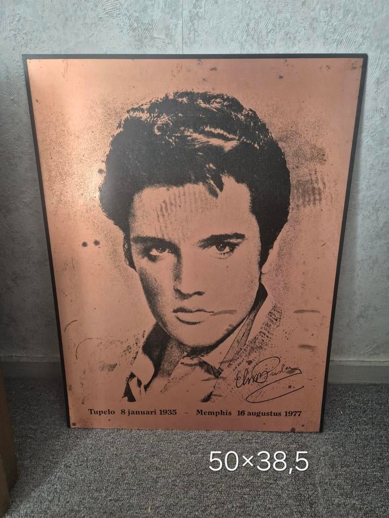 Elvis Presley koperen wanddecoratie - Uniek item, Ophalen