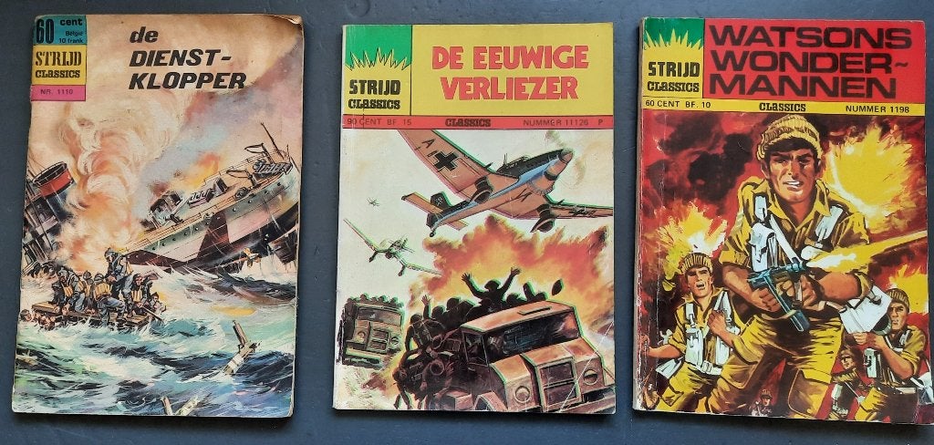 stripboeken 4x Strijd Classics 1965-1976, Boeken, Meerdere stripboeken, Ophalen of Verzenden, Gelezen