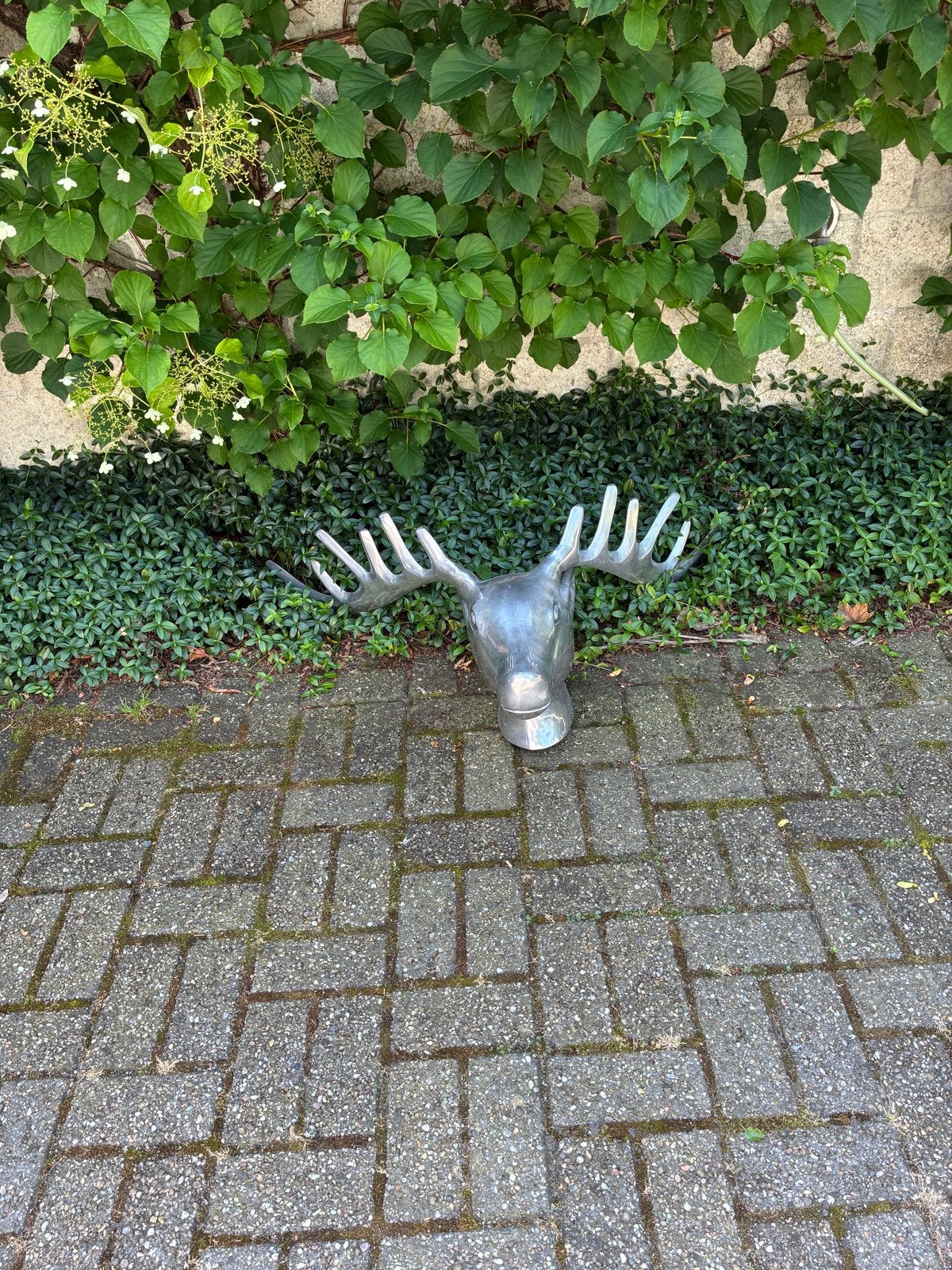 Groot metalen gewei - Wanddecoratie, Ophalen, Gebruikt, Metaal, Industrieel