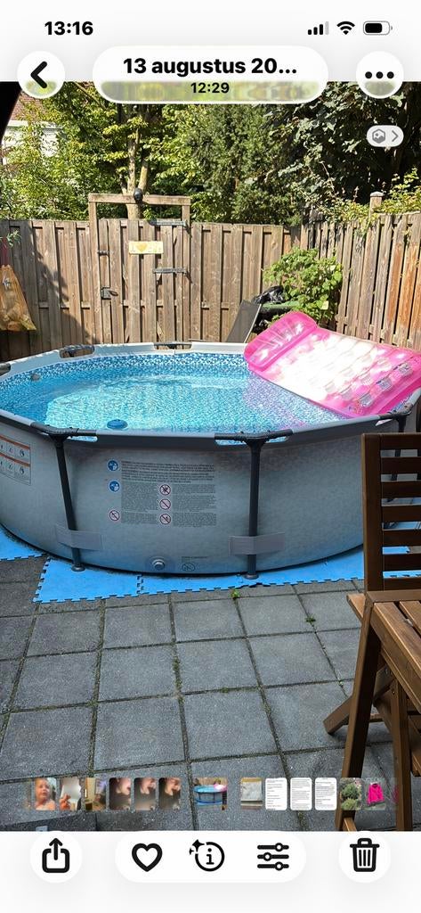 Zwembad intex, Minder dan 80 cm, Ophalen of Verzenden, Zo goed als nieuw, Opzetzwembad