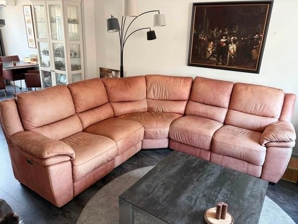 Hoekbank Alcantara, Ophalen, Gebruikt, Leer