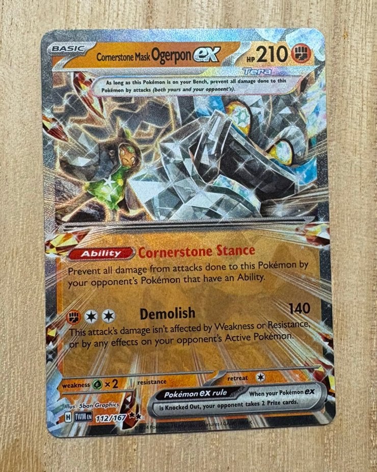 Cornerstone Mask Ogerpon ex - 112/167 - Twilight Masquerade, Ophalen of Verzenden, Zo goed als nieuw