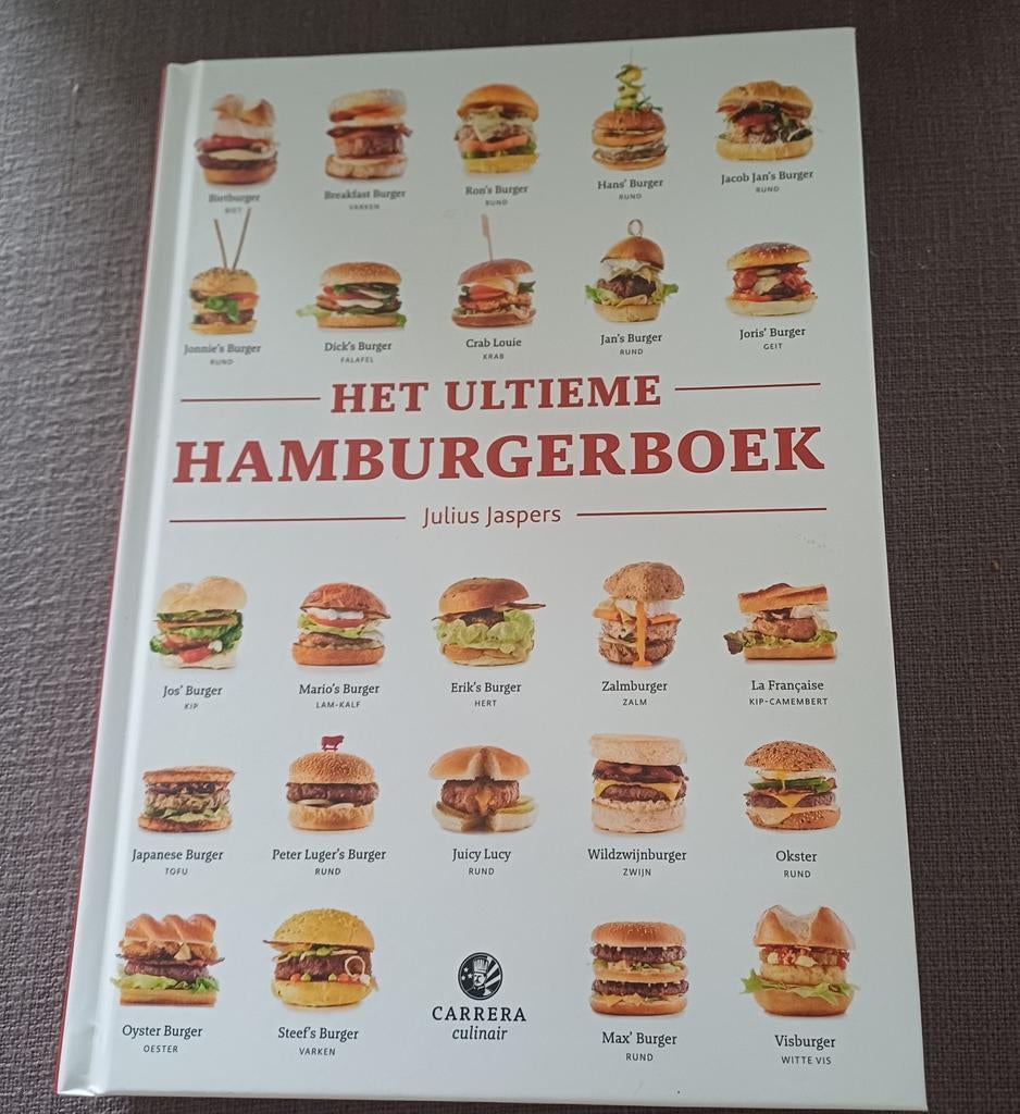 Het ultieme hamburgerboek - Julius Jaspers, Ophalen of Verzenden, Zo goed als nieuw