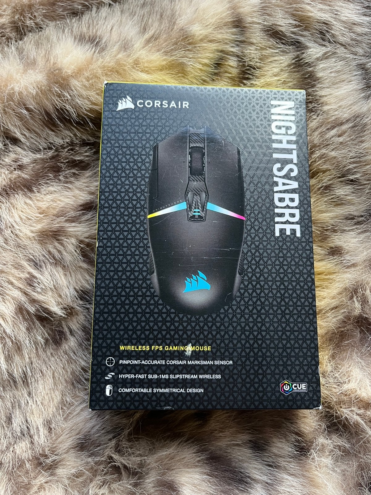 Corsair Nightsabre RGB Draadloze Muis - Nieuw, Verzenden, Nieuw, Draadloos, Muis