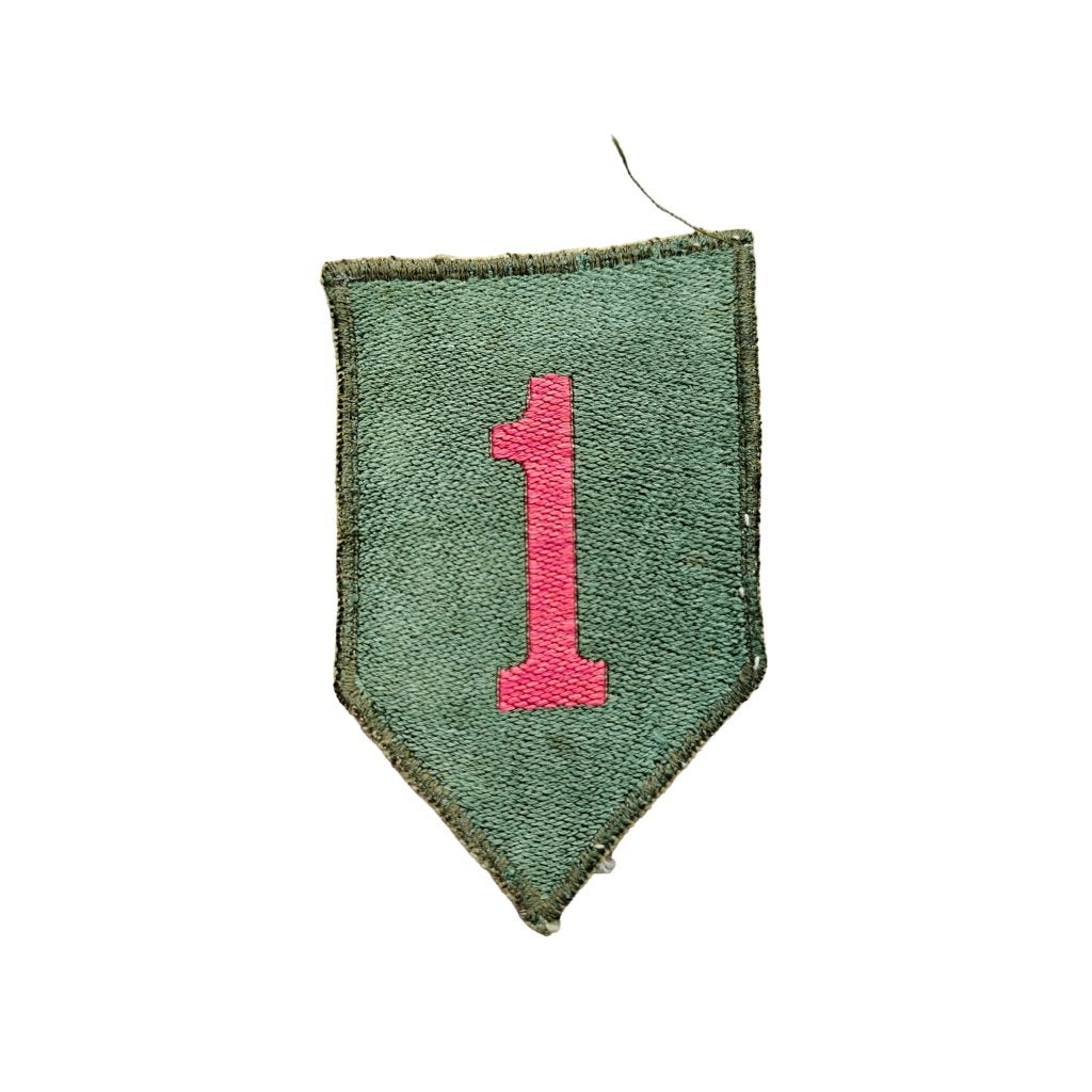 WWII US 1st Infantry Division Patch, Ophalen of Verzenden, Amerika, Embleem of Badge