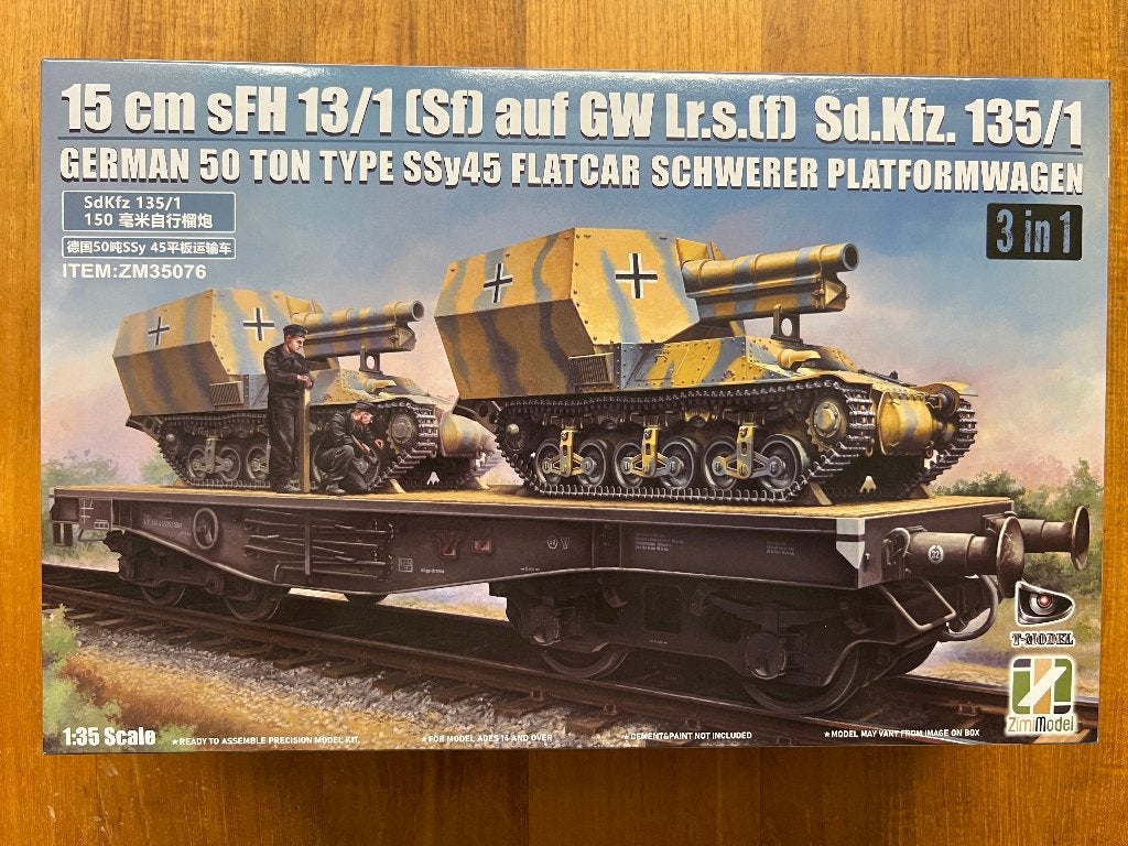 ZimiModel Sd.Kfz. 135/1 met SSy45 1:35 – ZM35076, Overige merken, Verzenden, 1:32 tot 1:50, Overige typen