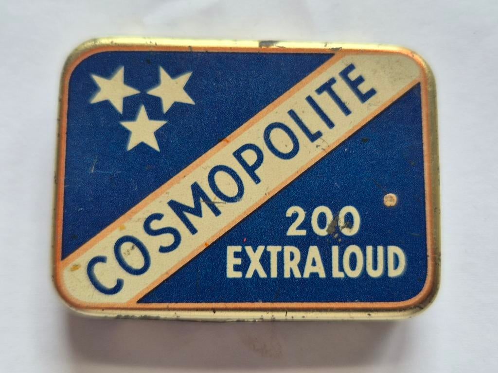 Grammofoon naalden blikje Cosmopolite extra loud vol, Verzamelen, Blikken, Ophalen of Verzenden, Overige