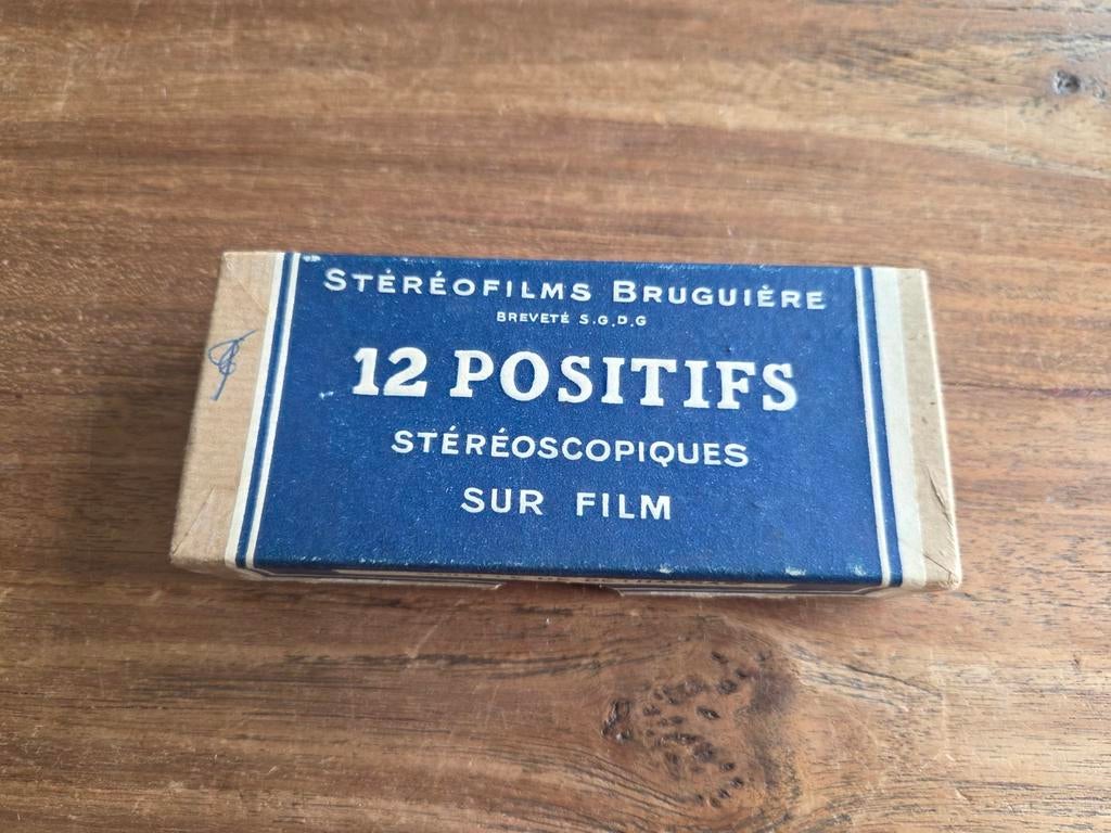 Vintage stereofilms Bruguière 12 stuks, Grotte de Betharram, Ophalen of Verzenden, 1940 tot 1960, Gebruikt, Overige onderwerpen