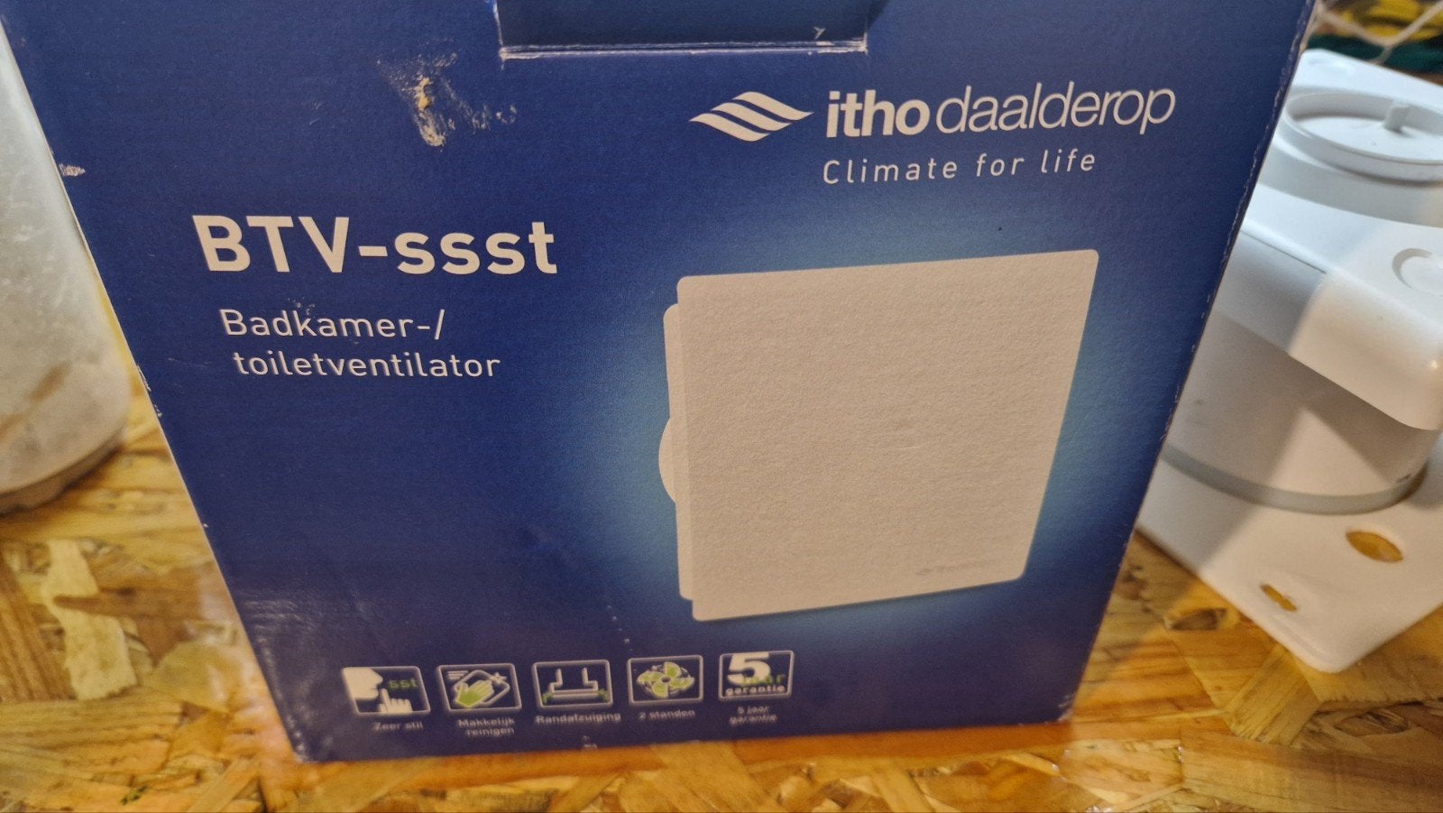 Itho Daalderop BTV-ssst met nalooptimer, Doe-het-zelf en Verbouw, Ophalen of Verzenden, Zo goed als nieuw, Afzuiger