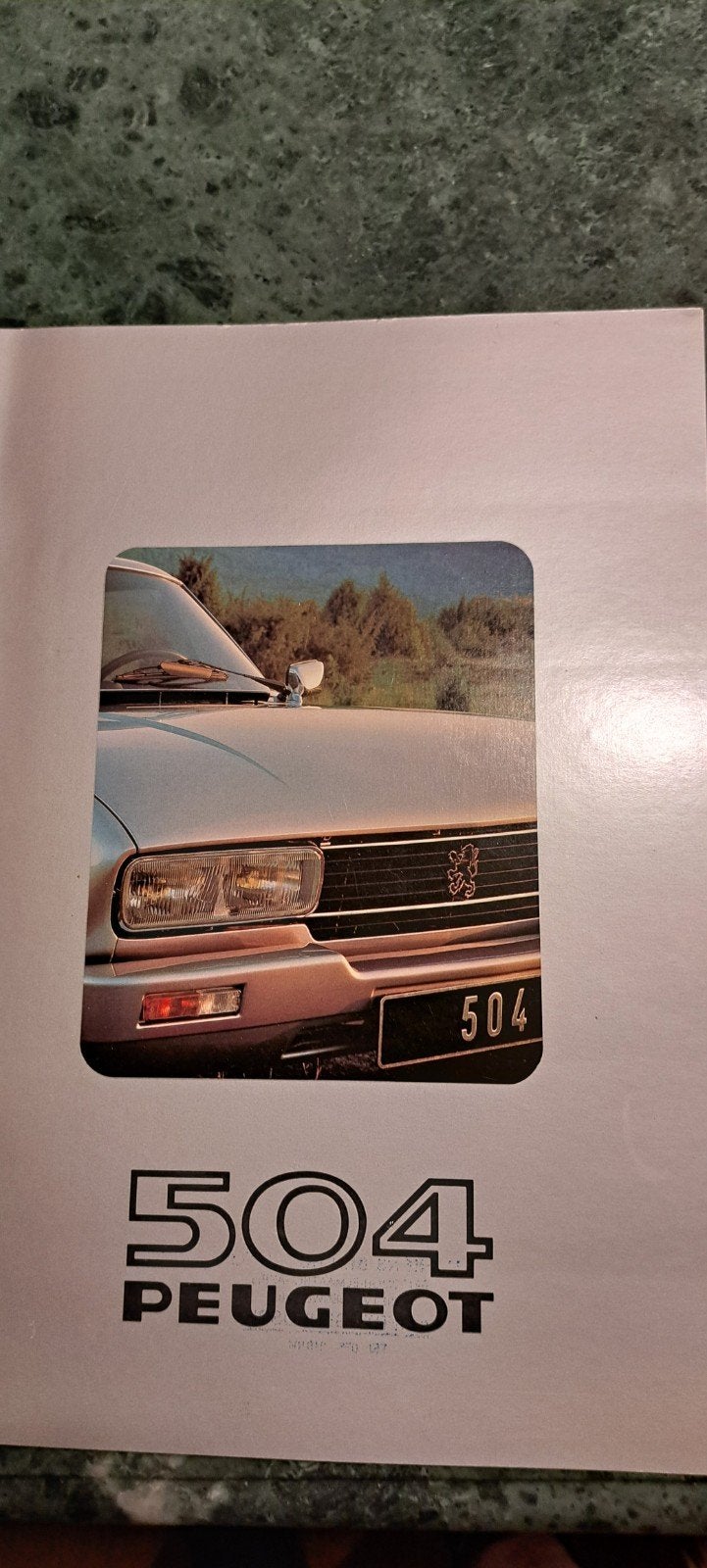 peugeot 504 coupé cabrio brochure 1981, Ophalen of Verzenden, Zo goed als nieuw, Peugeot
