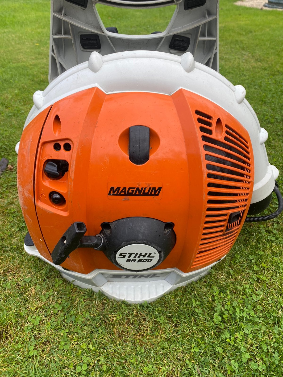 Stihl BR600 Magnum bladblazer zo goed als nieuw, Ophalen, Zo goed als nieuw, Benzine