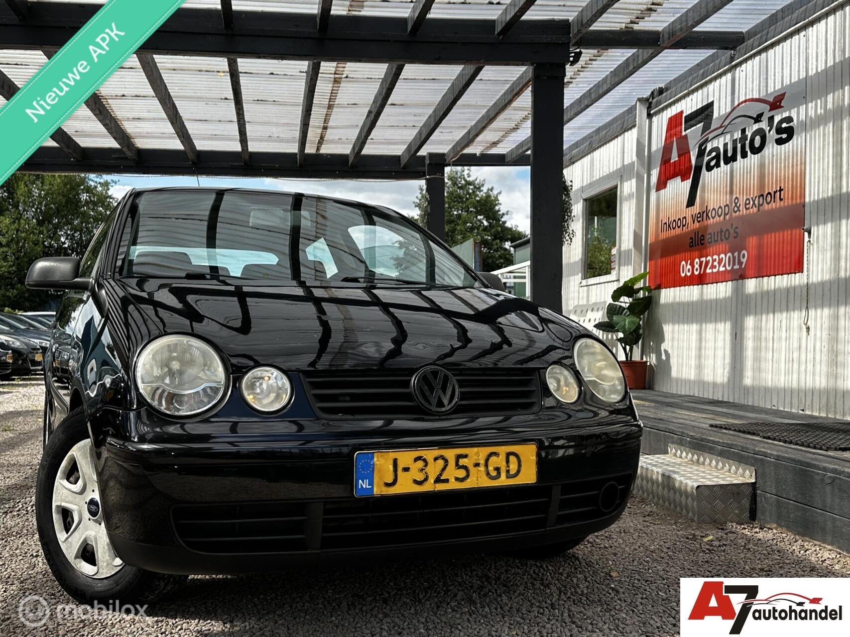 Volkswagen Polo 1.2 Nieuwe APK, Auto's, 970 kg, 1198 cc, Zwart, Bedrijf