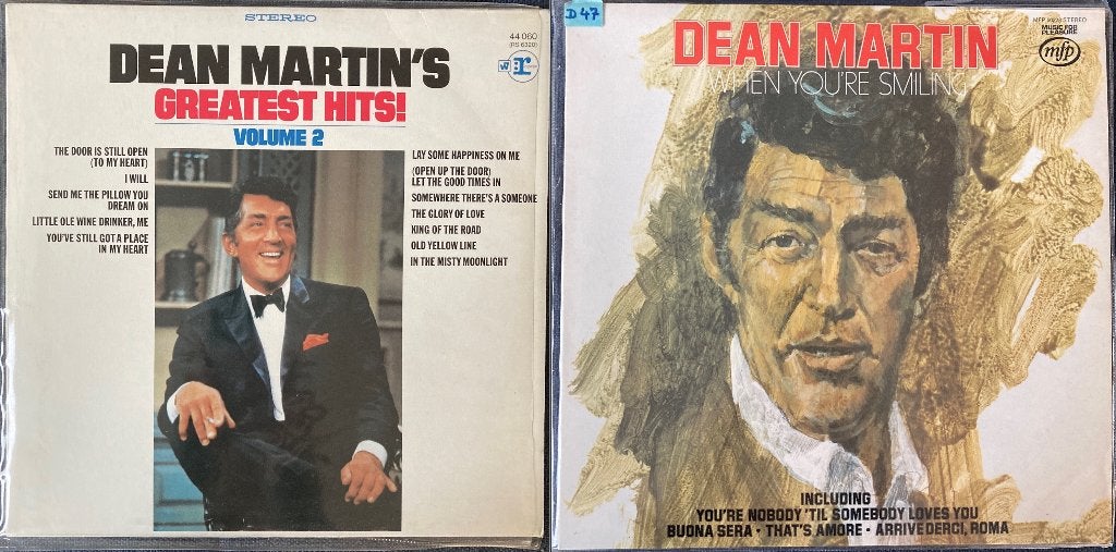 Dean Martin 2 lp's WHEN YOU'RE SMILING & GREATEST HITS, Ophalen of Verzenden, 12 inch, LP