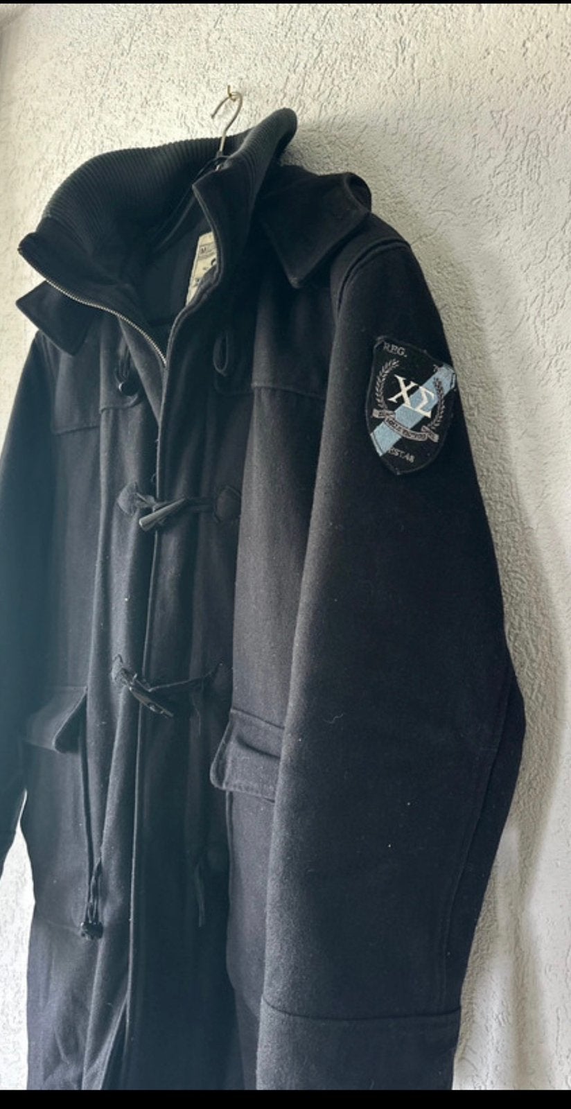 Mills Bros winter jas met vaste capuchon., Kleding | Heren, Jassen | Winter, Ophalen of Verzenden, Gedragen, Overige maten, Zwart