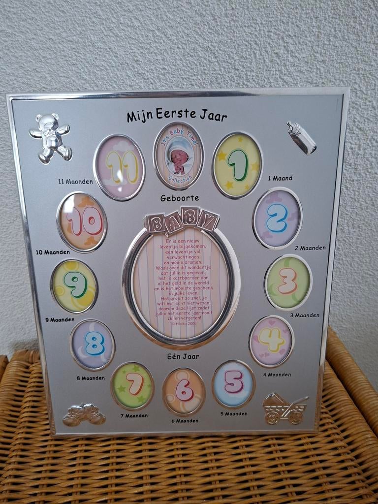 Mijn Eerste Jaar Fotolijst - Baby Tijd Collectie, Ophalen of Verzenden, Zo goed als nieuw, Kraamcadeau