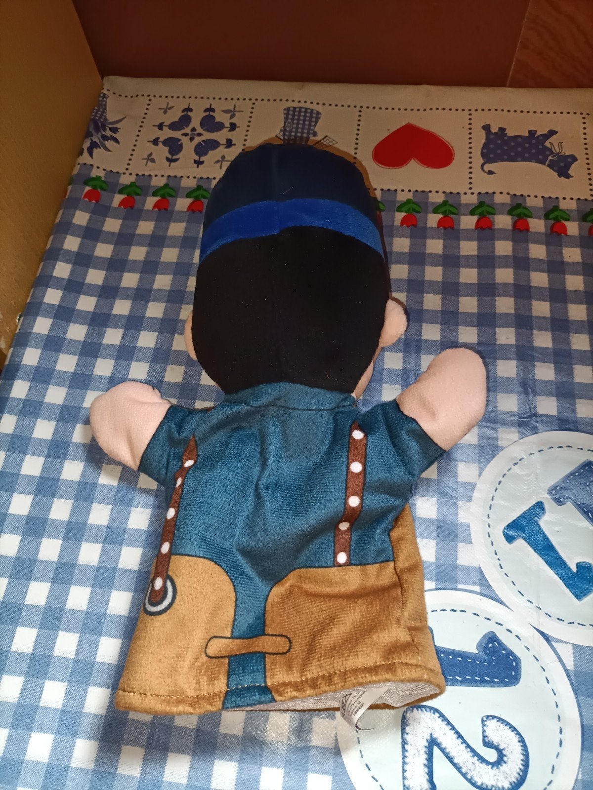 Winkelbediende handpop Albert Heijn 29 cm, Ophalen of Verzenden, Zo goed als nieuw, Meisje, Dekbedovertrek