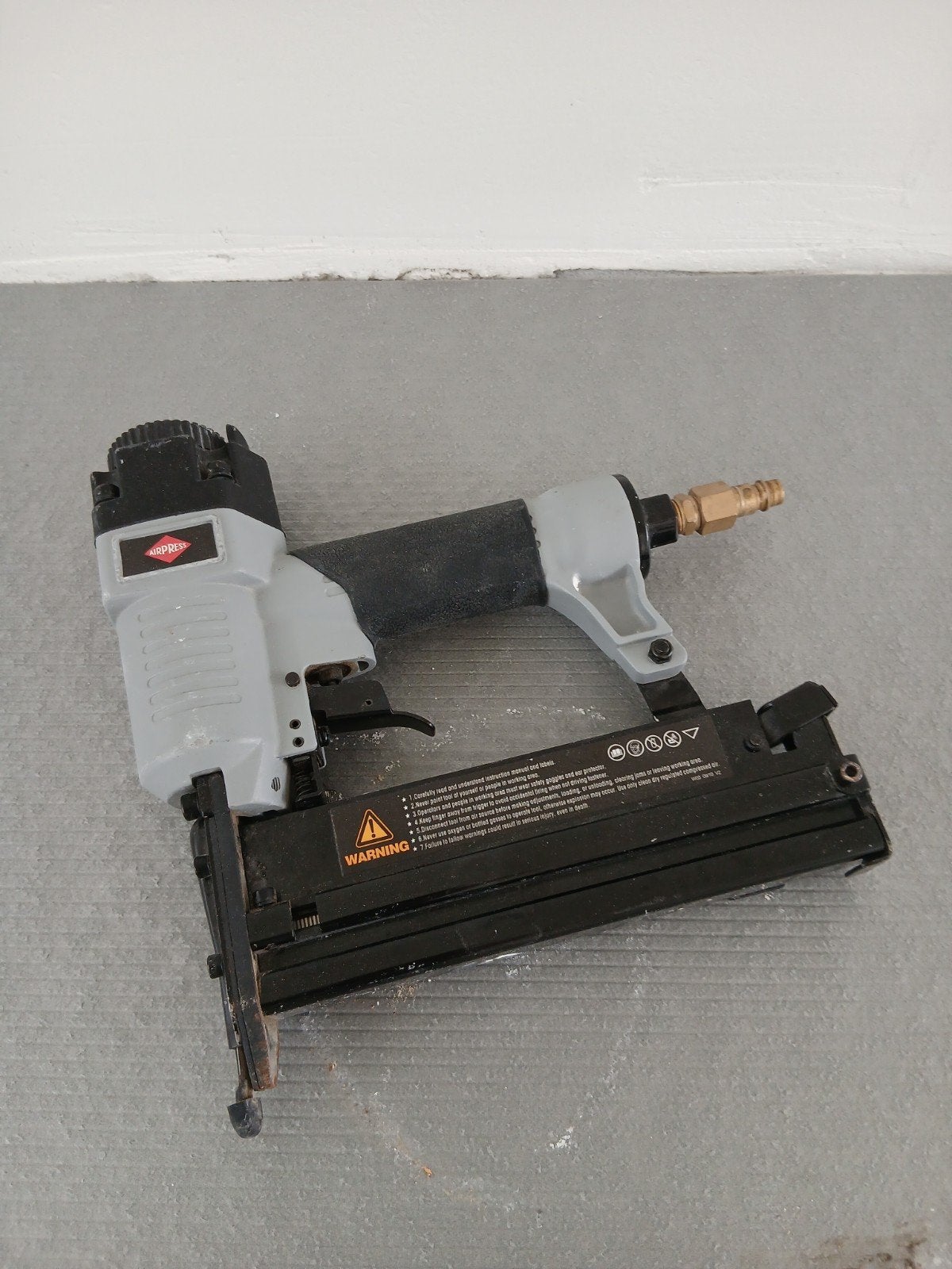 Airpress 45420-S - Pneumatische Combi Tacker minibrads t/m 5, Minder dan 25 liter, Ophalen of Verzenden, Minder dan 200 liter/min