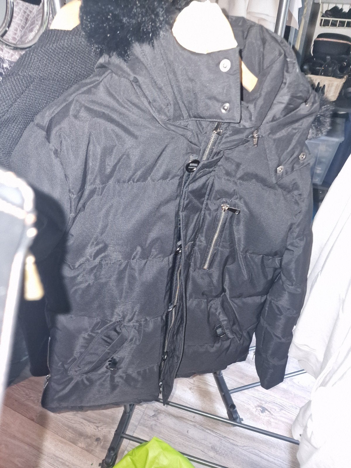 Mooie stoere Moose Knuckles winterjas niet gratis!!, Ophalen, Maat 52/54 (L), Zwart, Gedragen