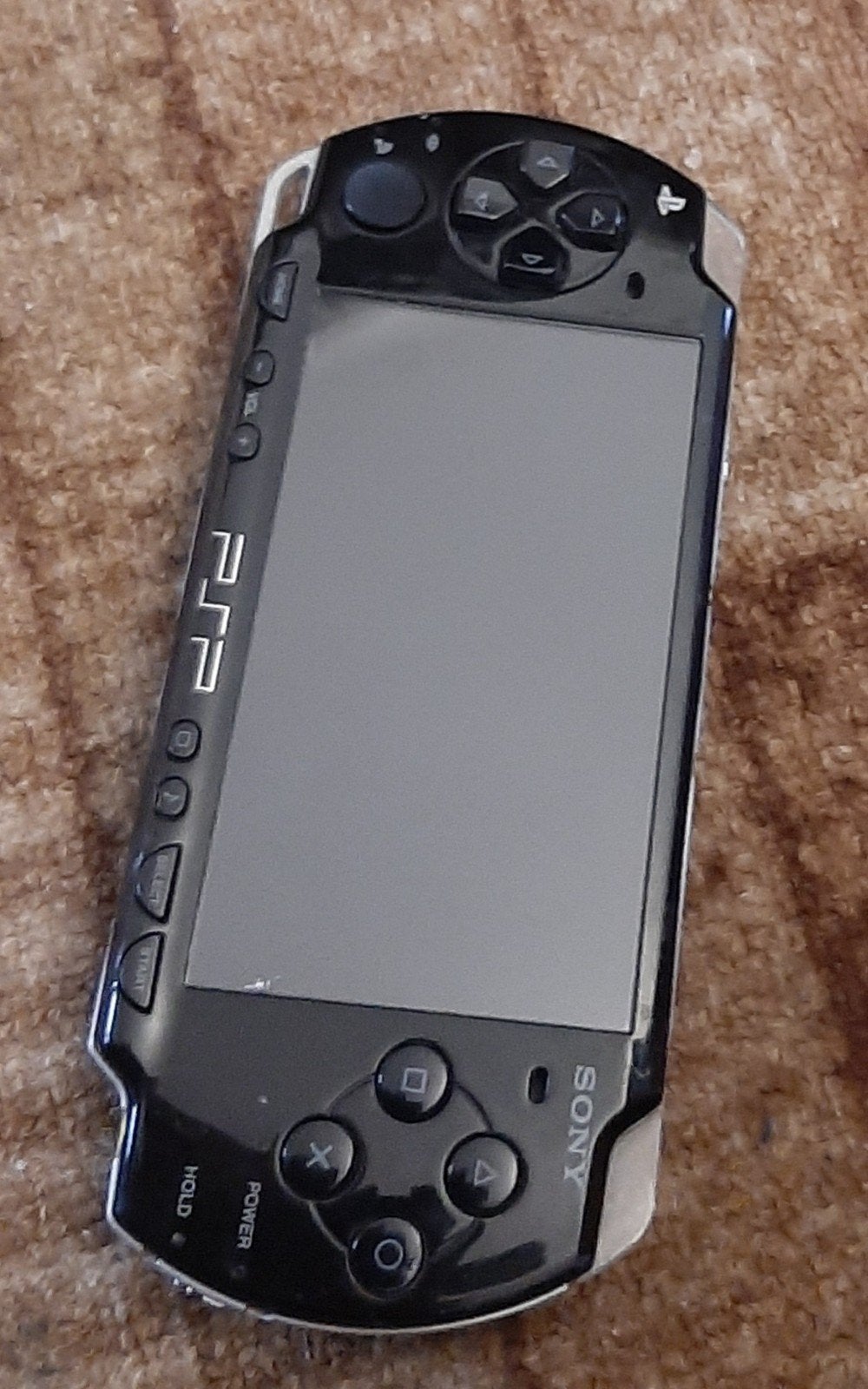 Sony PSP 3000 Zwart werkt maar scherm blijft zwart, Spelcomputers en Games, Ophalen of Verzenden, Gebruikt, Zwart, PSP 3000