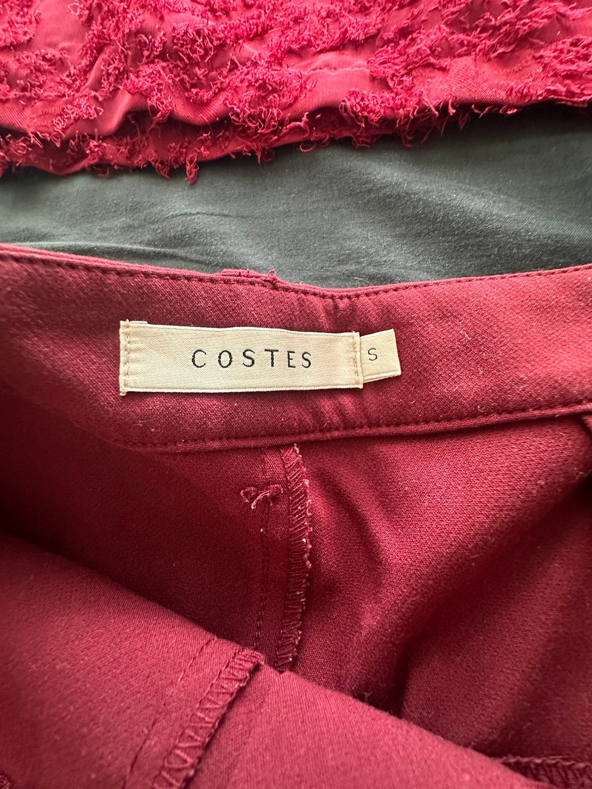 Rode top en short set van Costes, maat S, Kort, Ophalen of Verzenden, Zo goed als nieuw, Maat 36 (S)