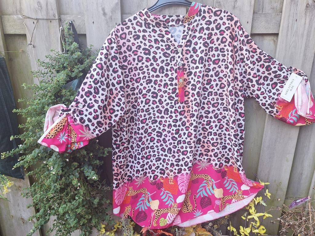 Nieuwe Tuniek van NEW COLLECTION  L/ XL, Kleding | Dames, Ophalen of Verzenden, Nieuw, Maat 46/48 (XL) of groter, Roze