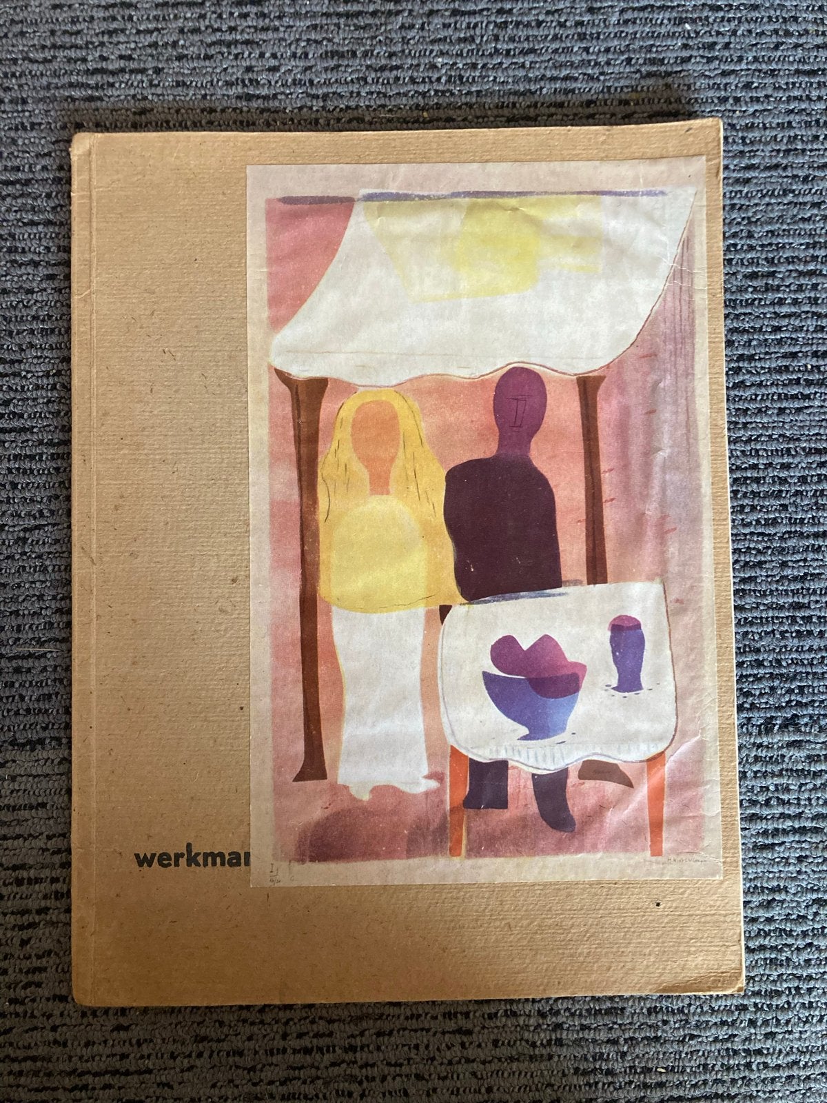 Zeldzaam! H.N. Werkman (1949) - Reeks 3 a's (Sandberg / Treu, Ophalen of Verzenden, Zo goed als nieuw, Overige onderwerpen