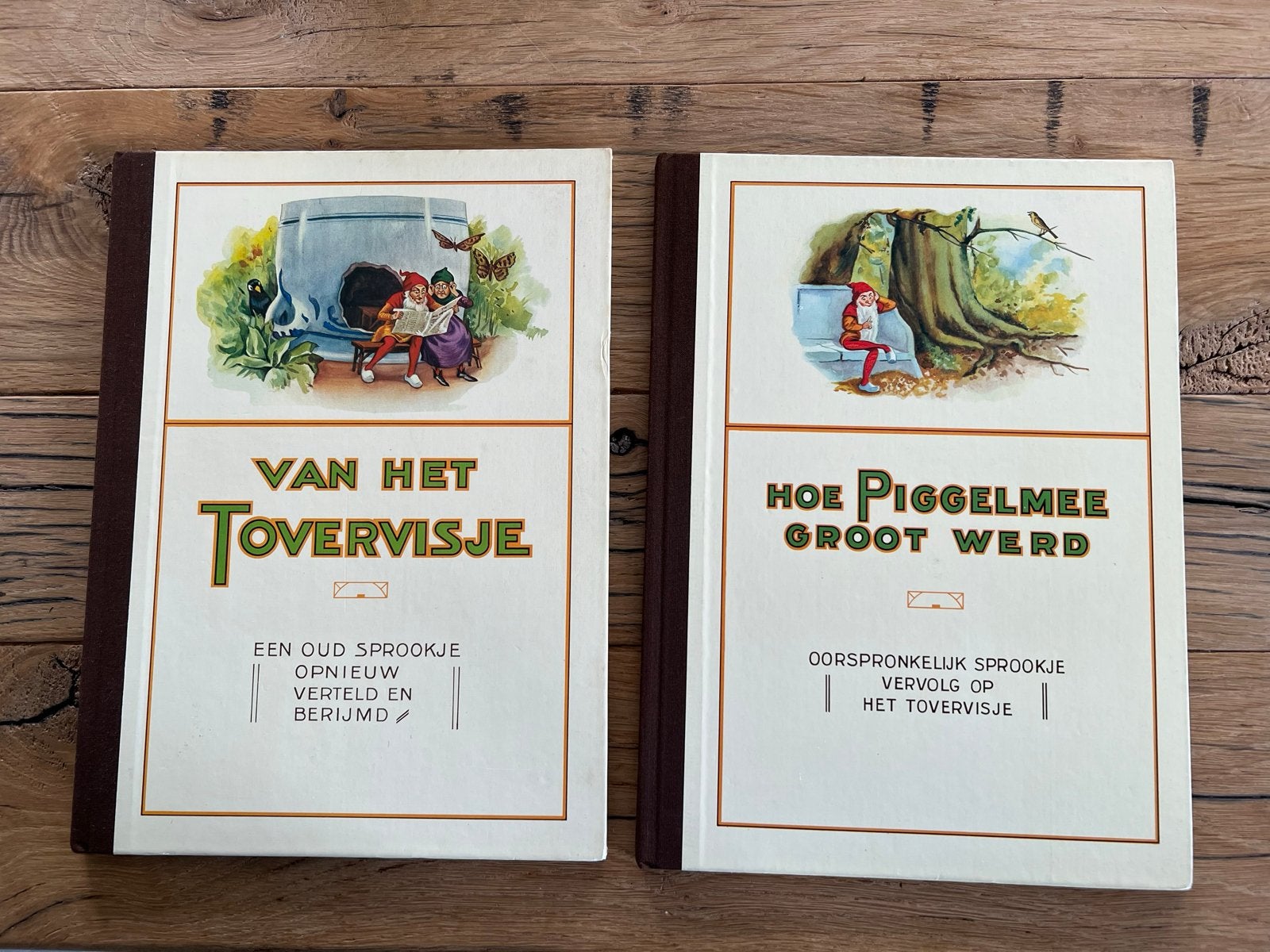 Piggelmee 2 boeken Tovervisje & Hoe Piggelmee groot werd, Ophalen of Verzenden, Zo goed als nieuw