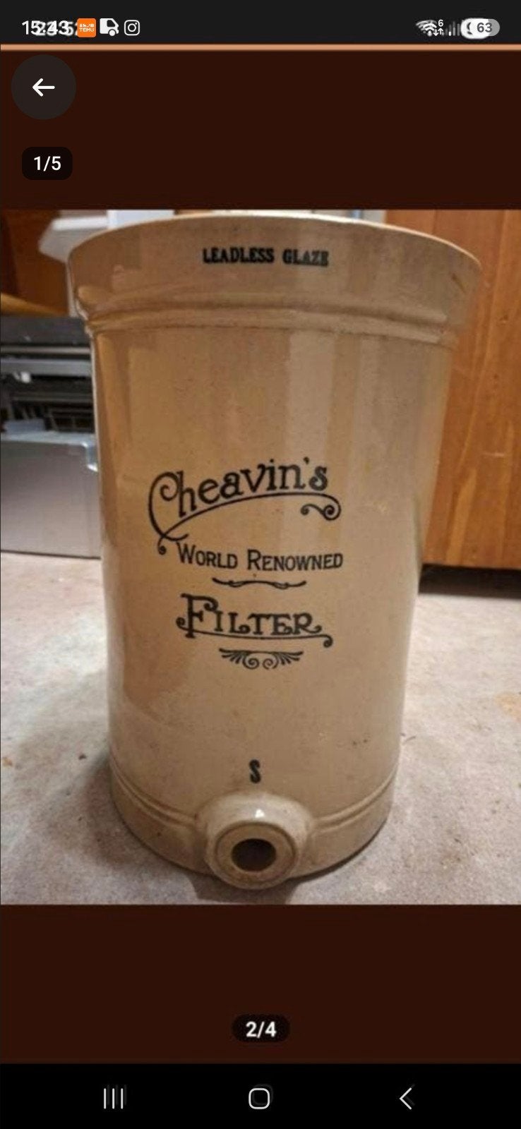 antieke waterfilter, Ophalen of Verzenden
