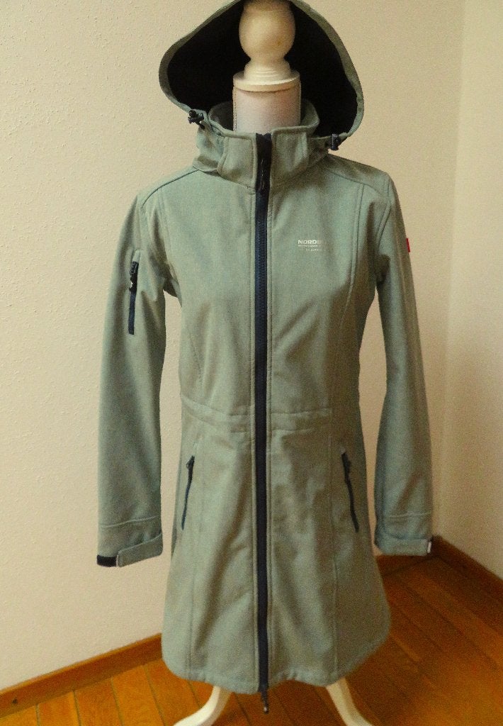C16 NORDBERG softshell jas wind- en waterdicht groen S 36, Kleding | Dames, Nieuw, Maat 36 (S), Groen, Nordberg