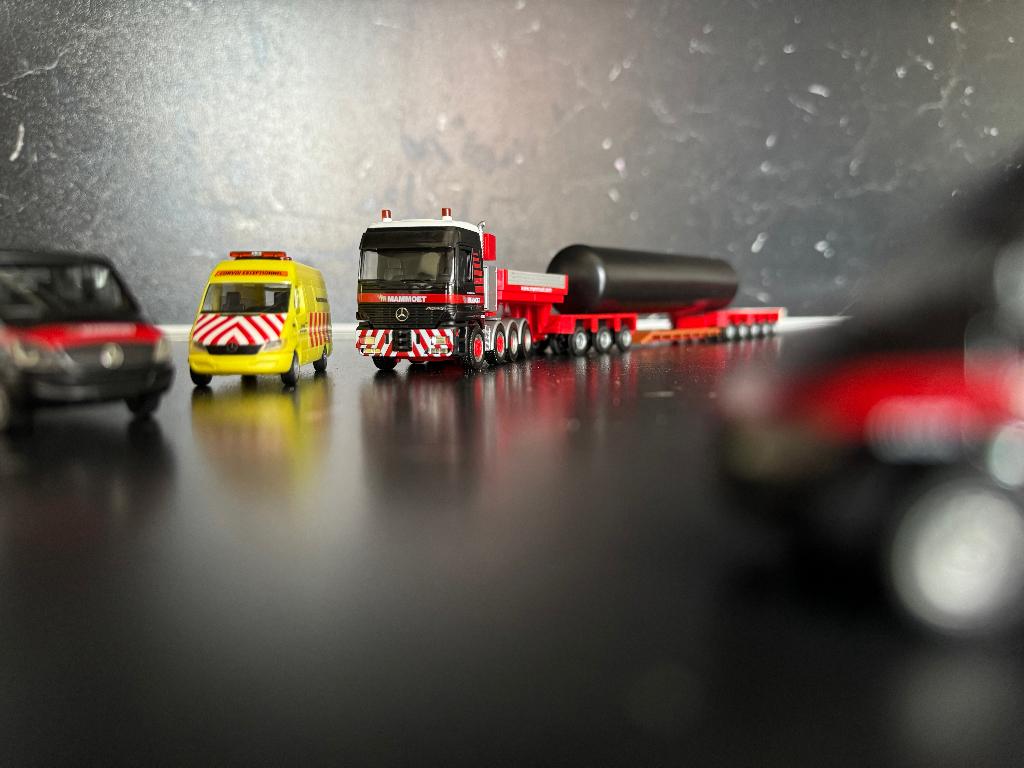 Heavy-0966: MAMMOET Mercedes dieplader combinatie met lading, Hobby en Vrije tijd, Modelauto's | 1:87, Ophalen of Verzenden, Nieuw